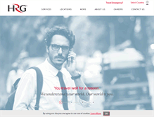 Tablet Screenshot of hrgworldwide.com